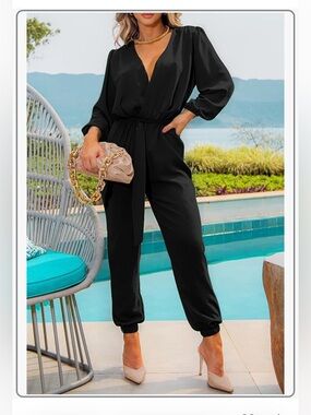 NWOT - Black V-Neck Romper - Sz: M ($47.99 Retail now on Amazon)